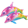 2 Pcs Inflatable Dolphin Pool Toys Pvc X824342