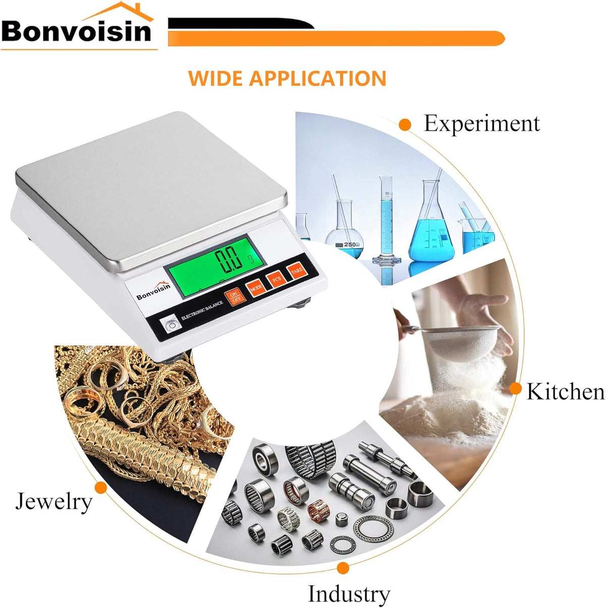 5000g x 0.1g Digital Lab Scale S88531