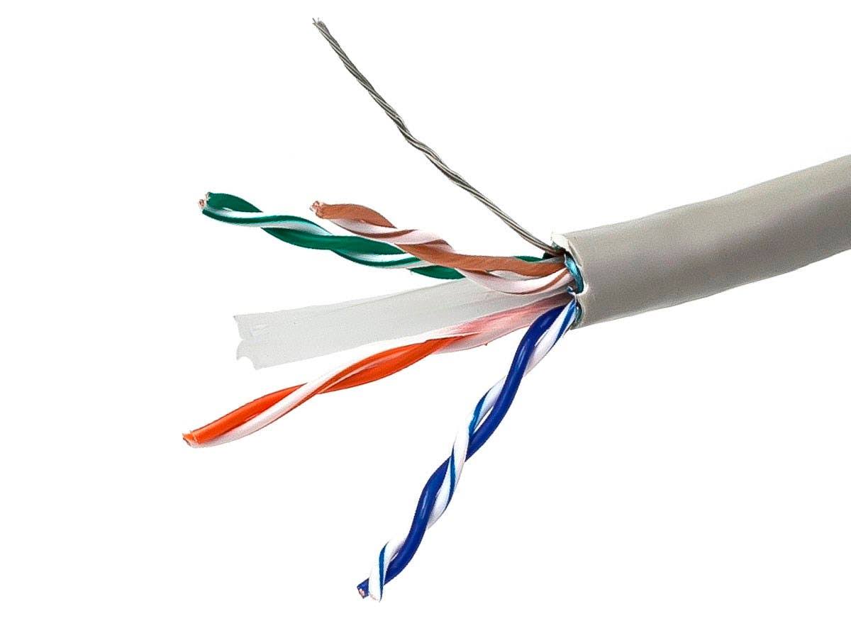 Cat.6 STP Network Cable, 500', Gray O80409