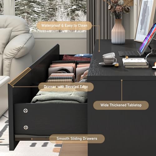 White 9 Drawer Wood Dresser Y40146