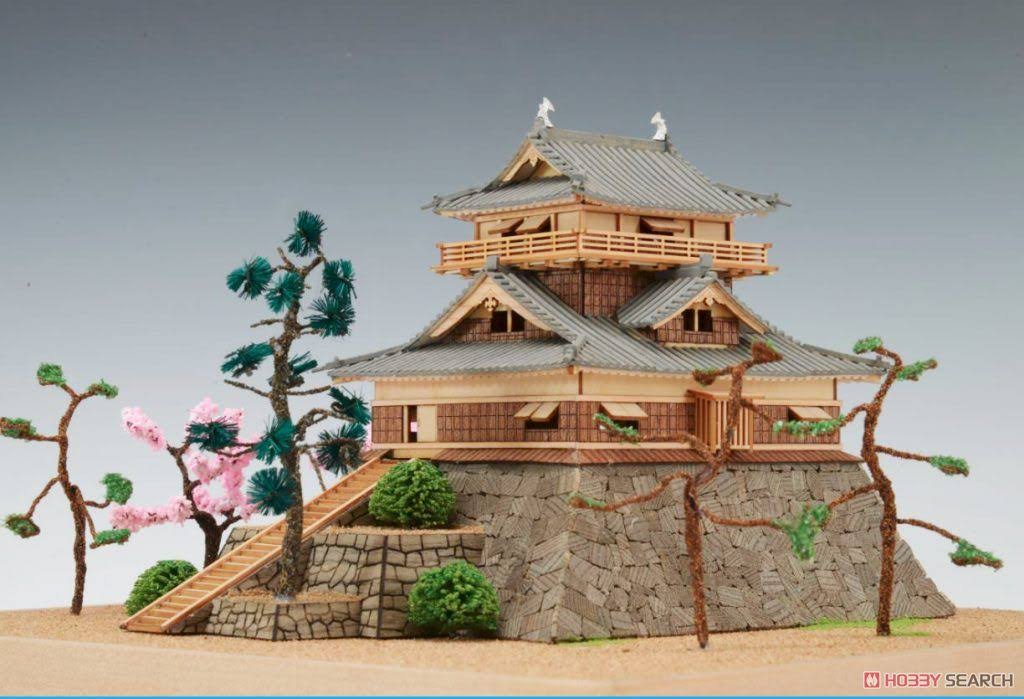 1/150 Maruoka Castle Wooden Model Assembly Kit W420633