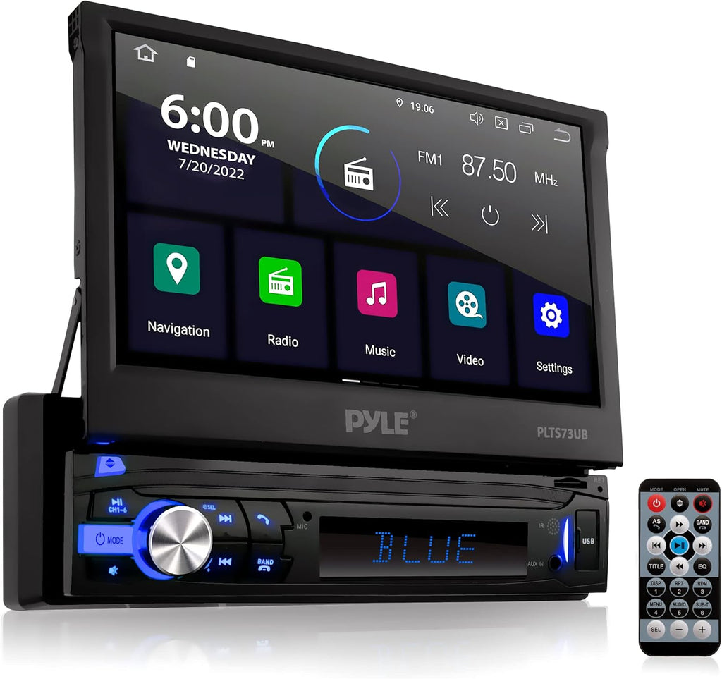 Single DIN 7" Touchscreen Multimedia Car Stereo Video Receiver L98696