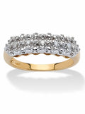 10k Yellow Gold Diamond Accent Cluster Ring B83582