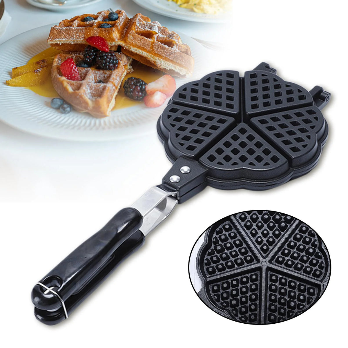 6 inch Waffle Maker Cookware V56177