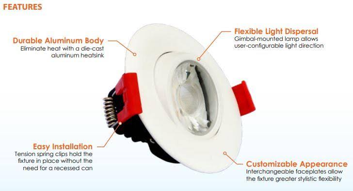 White 10 Pack Recessed Downlight H864928