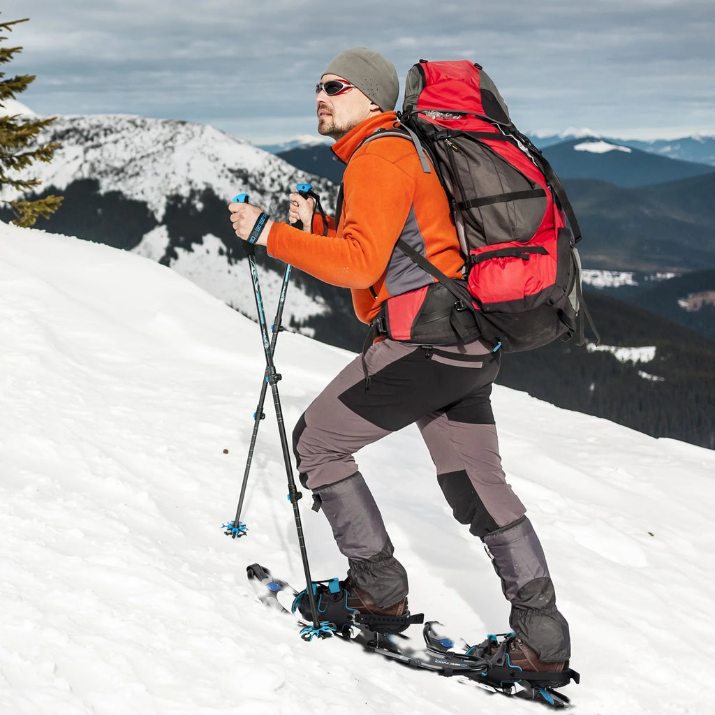 25 Inches Light Weight Snowshoes with Trekking Poles H668