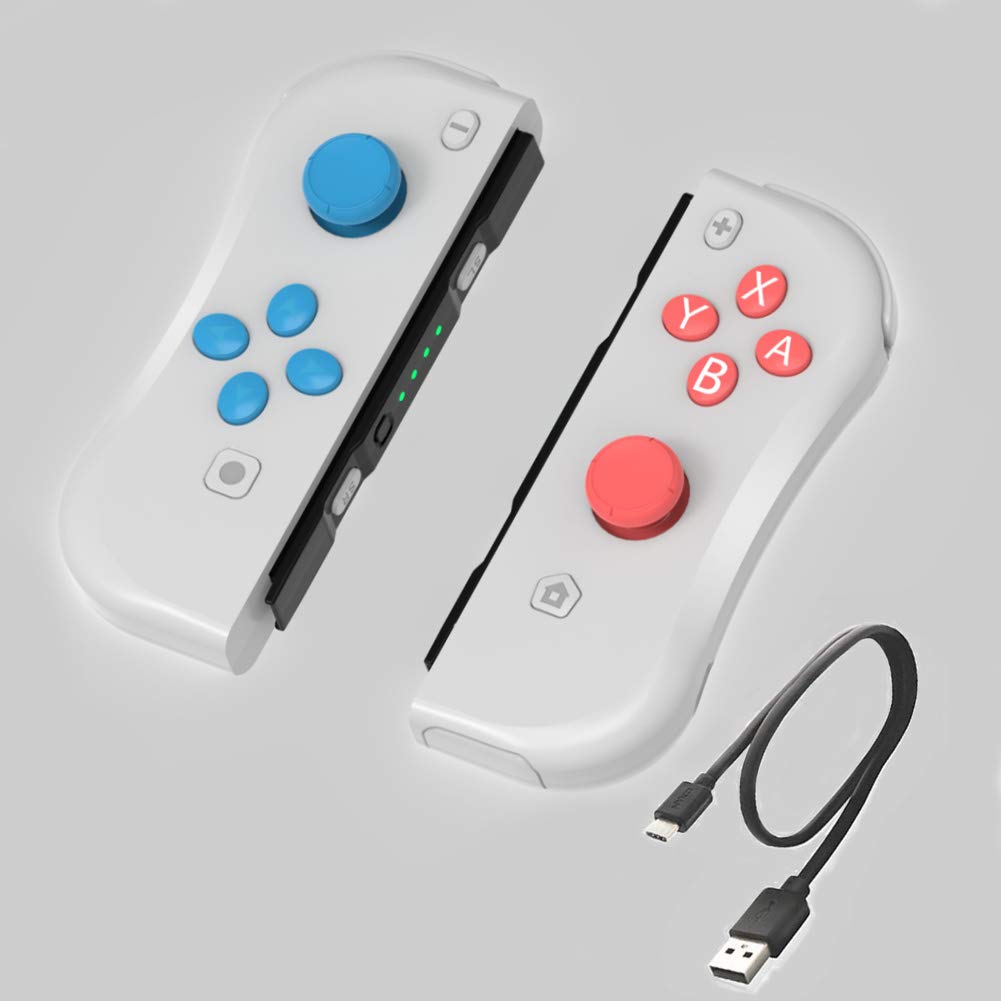 Light Gray Joy Pad Controllers for Nintendo Switch Console J4026