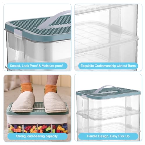 Plastic Stackable Toy Storage Case with Lid V859252