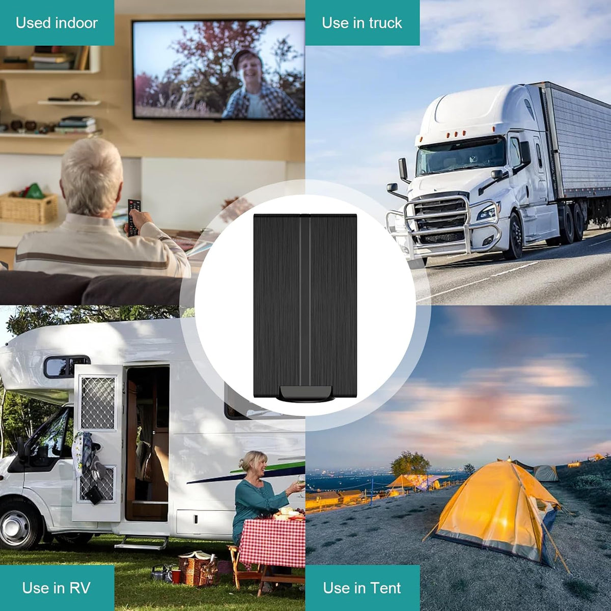 Digital TV Antenna with Amplifier up to 500+ Miles Range D24364