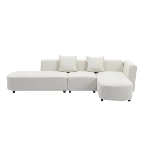 L Shape Upholstery Sofa Couch 110.2''Wx61''Dx24.8''H J824549