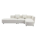 L Shape Upholstery Sofa Couch 110.2''Wx61''Dx24.8''H J824549