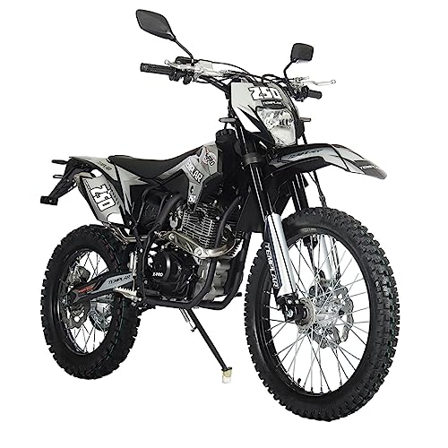 250cc Dirt Bike with 5-Speed Manual Transmission, Electric/Kick Start, 21"/18" Wheels Y167929