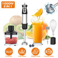1000W 5 in 1 Stainless Steel Hand Blender with 12 Speeds K103999
