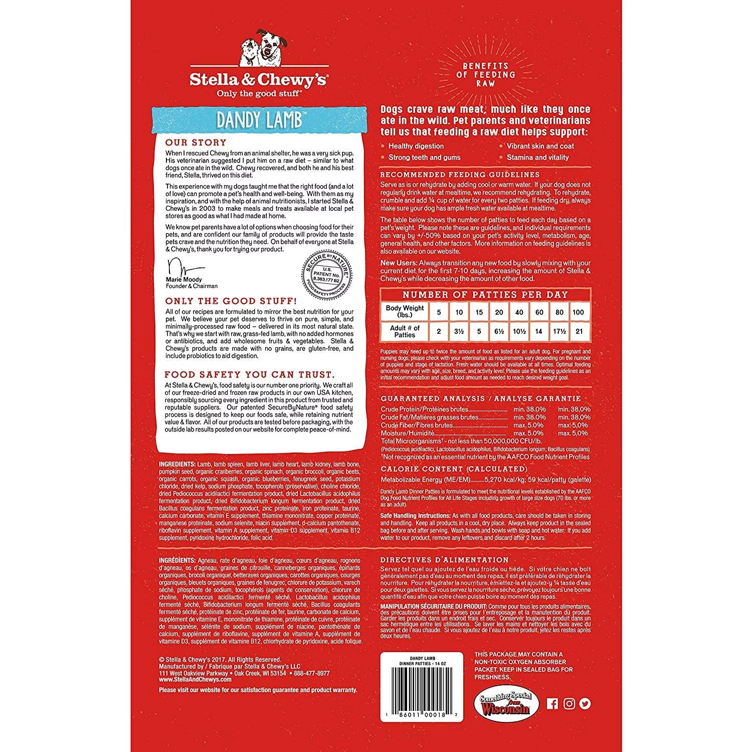 Grain-Free Freeze-Dried Raw Dry Dog Food, 15 oz. P577502