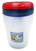7 Liter Round Containers Case of 24 M72270