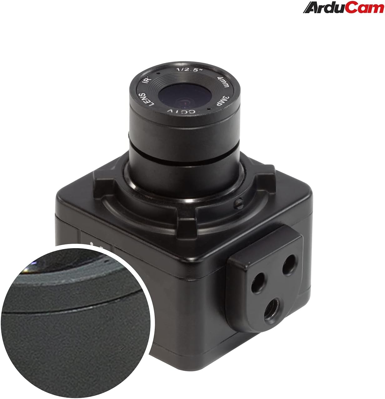 4mm Manual Focus USB Camera with 1/2.7 AR0230 Image Sensor, Full HD 1080P HDR Webcam with CCTV Video Lens W75692