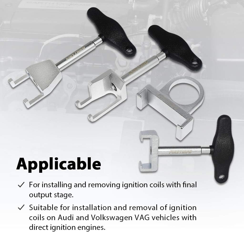 Spark Plug Ignition Coil Puller Tool for VW Audi with Storage Case Pack of 2 J578370