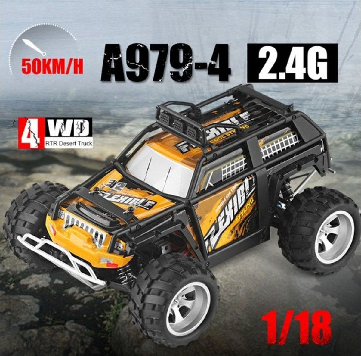 2.4g 1:18 4wd 50km/h Electric RC Truck S115