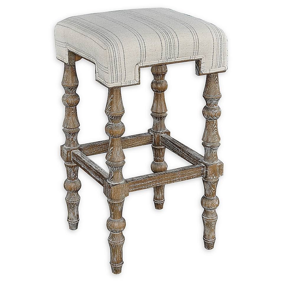 Brown Backless Bar Stool Z3287