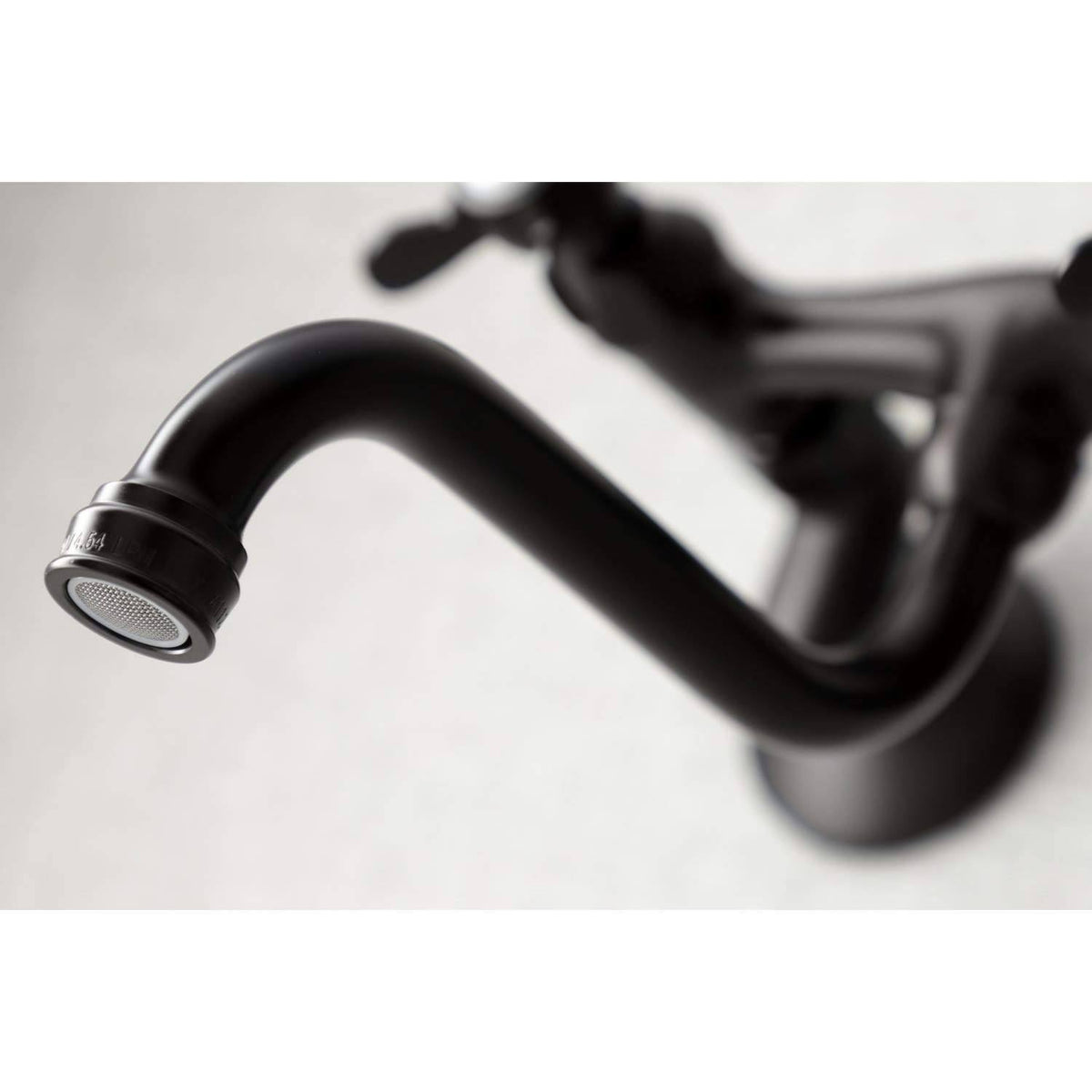 Polished Brass Adjustable Center Wall Mount Bathroom Faucet R68283
