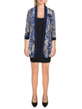 Petites Mesh Printed Duster Blazer O105