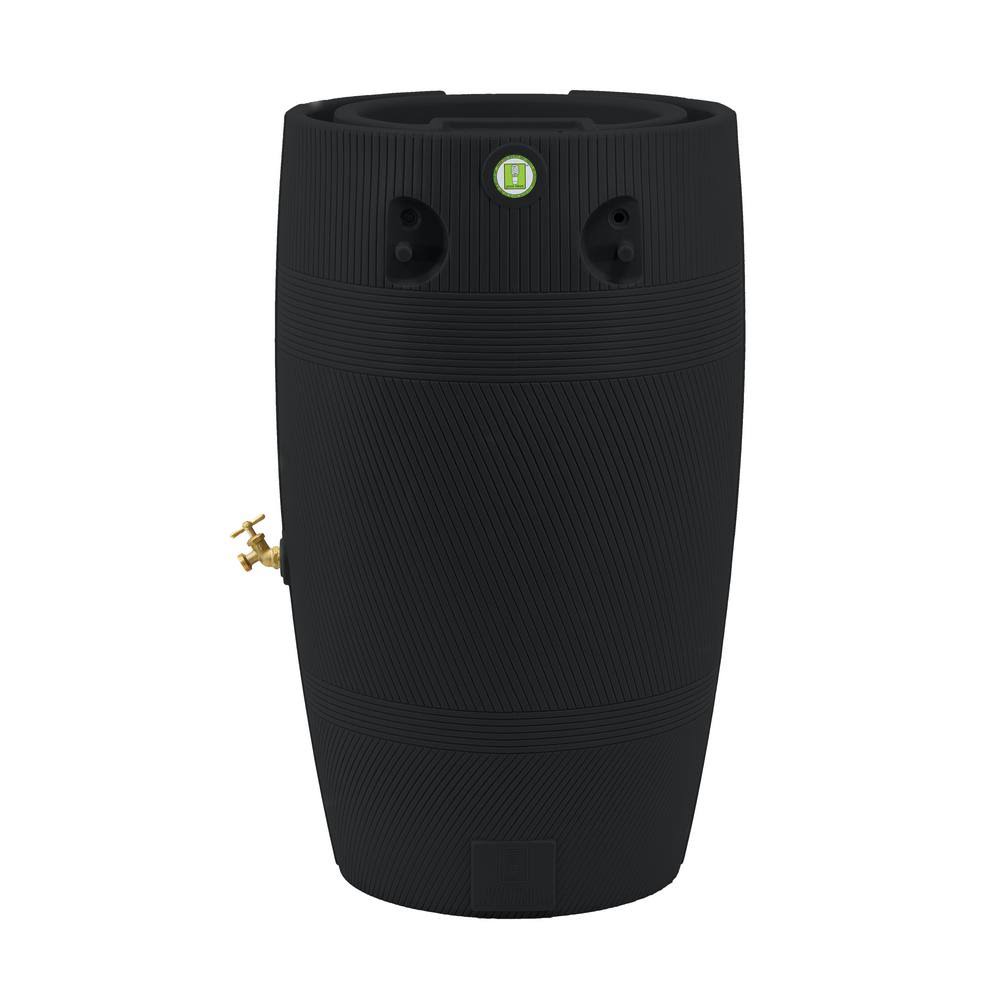Black 50 gal. Rain Saver Recycled Material S88646
