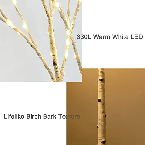 4FT 200 Fairy Lights Lighted Birch Tree E792197