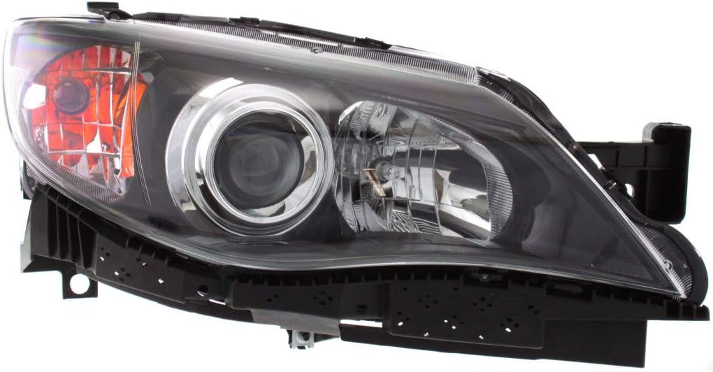 Pair Black Housing Headlight for Subaru Impreza 2008-2011 A44932