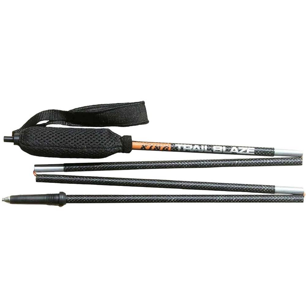 Grey Carbon Trekking Poles 4 Section Pair U2539