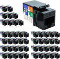 Cat.5E RJ45 Keystone Jacks, 50-Pack, Orange U5174