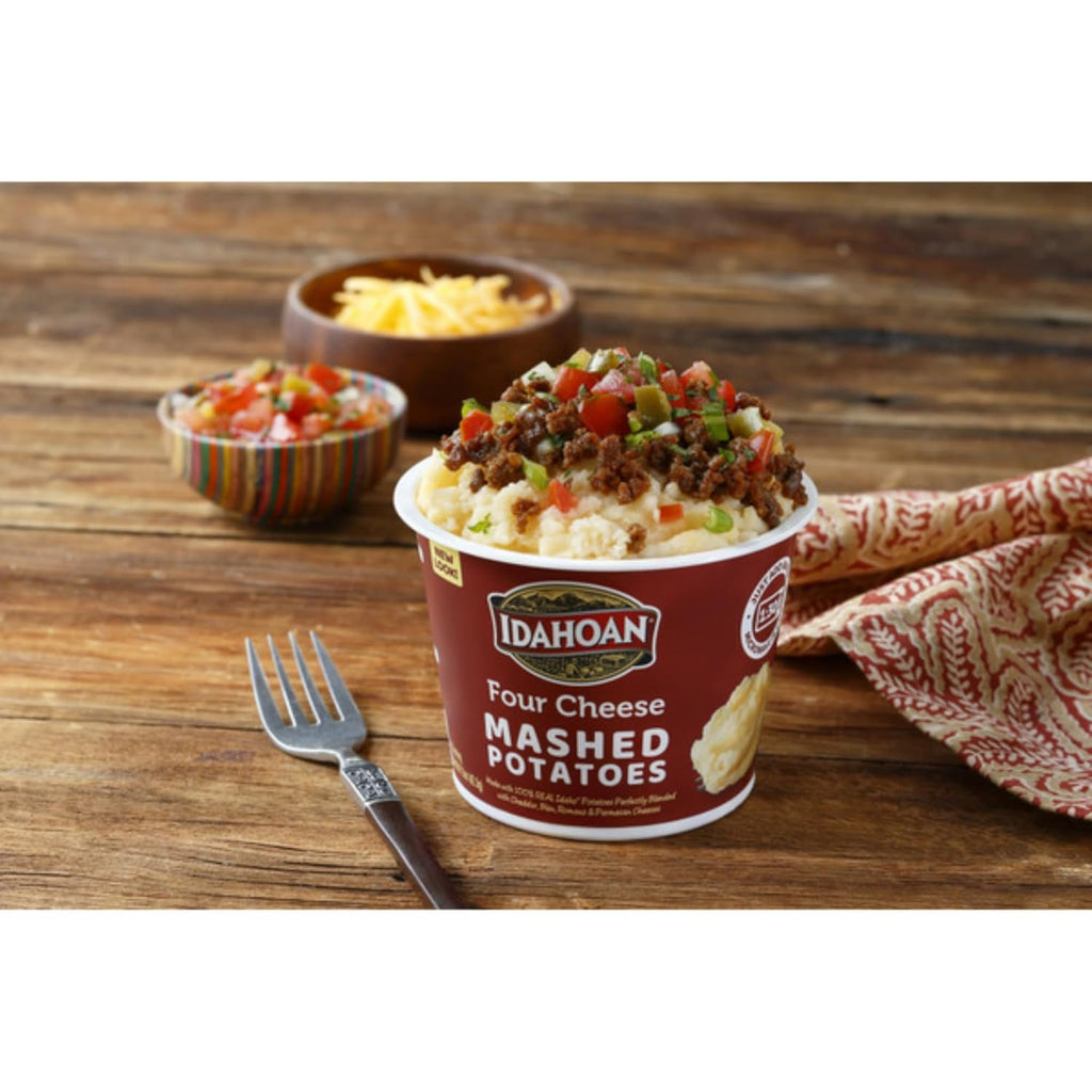 4 Flavor Mashed Potatoes Microwavable Bowls Variety, Pack of 8 X982