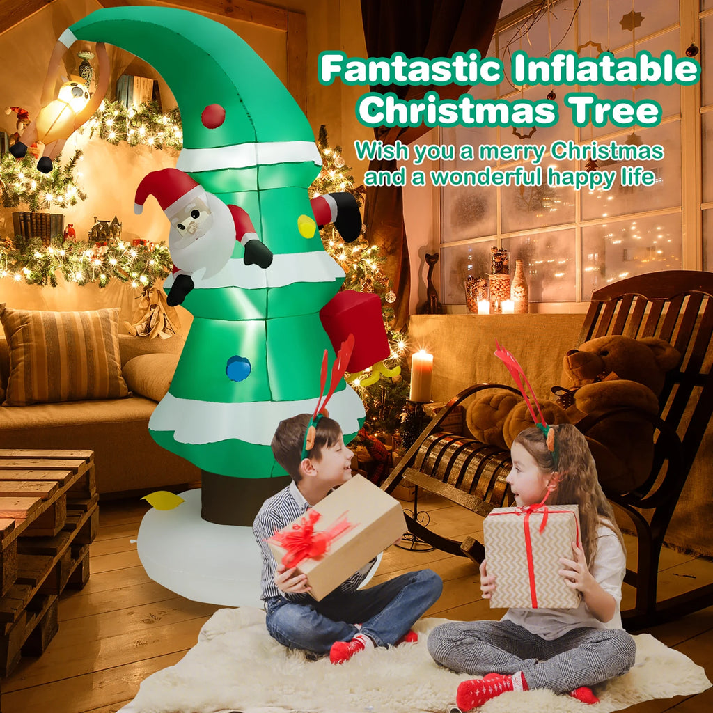 8FT Inflatable Christmas Tree with Santa Claus L635