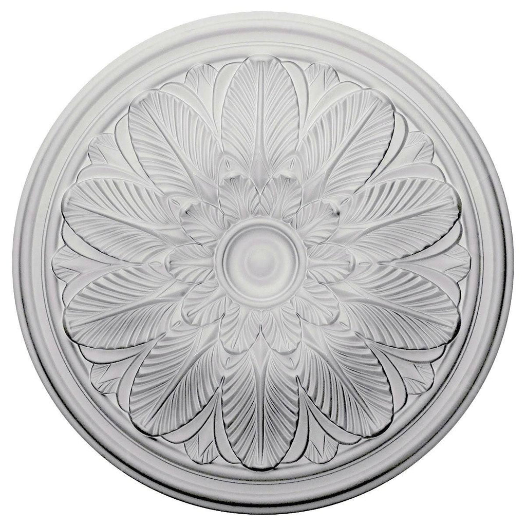 Bordeaux Ceiling Medallion, Hand-Painted Pewter, Gray L9540