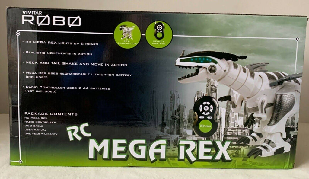 Jumbo RC T-Rex Dinosaur White One Size O538