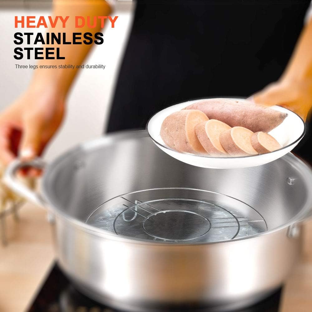 Stainless Steel 6-quart Electric Pressure Cooker Steam Rack Steamer Basket Insert Set M3485