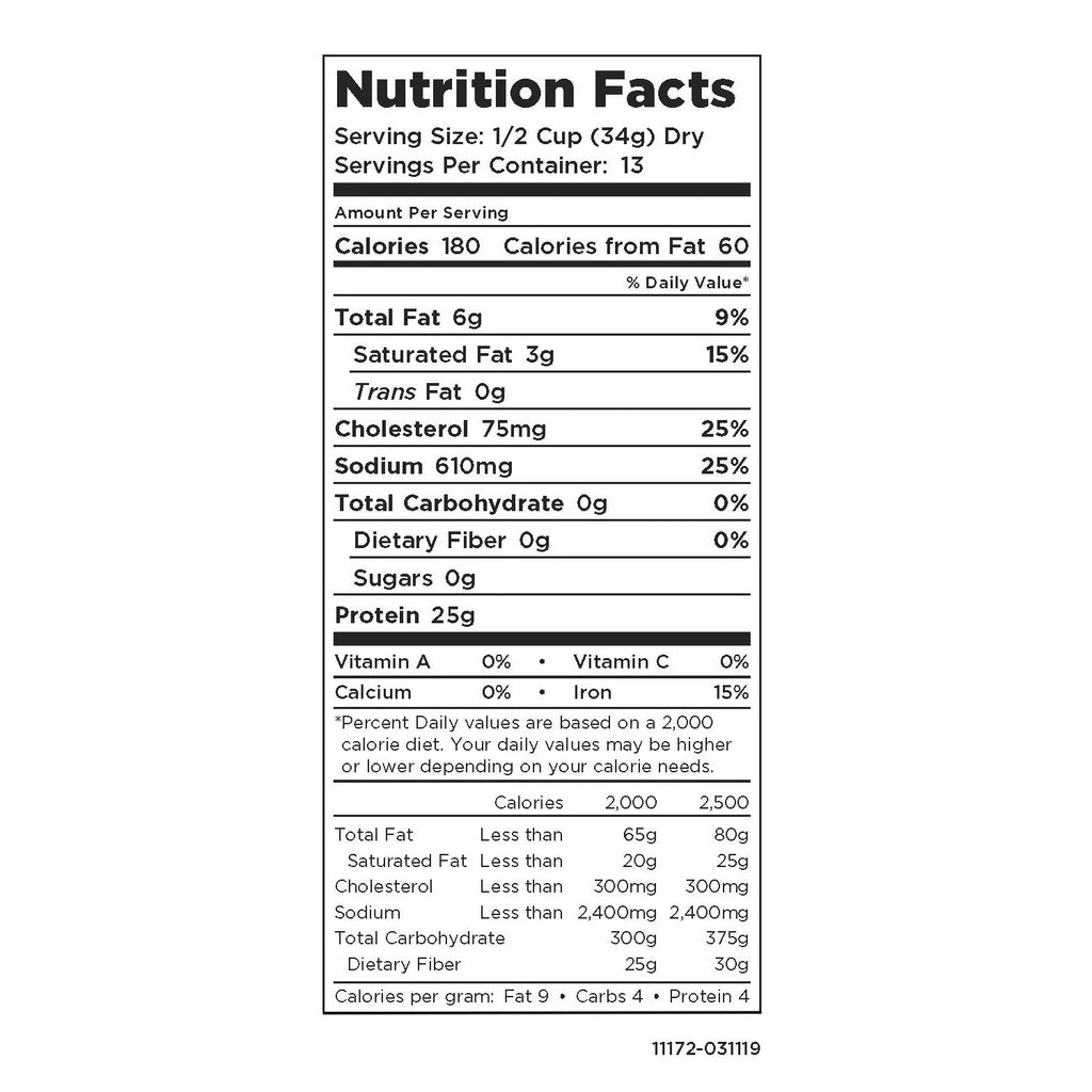 Freeze-Dried Beef Chunks No. 10 Can, 16 oz D878224
