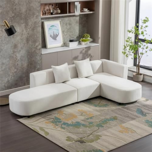 L Shape Upholstery Sofa Couch 110.2''Wx61''Dx24.8''H J824549