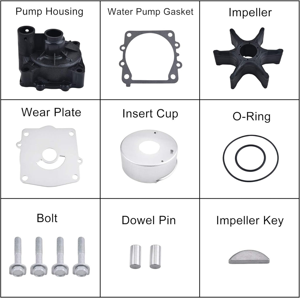 Water Pump Repair Kit with Housing Pack of 2 X9808
