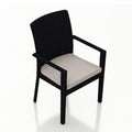 Patio Dining Arm Chair in Cast Silver M870499