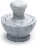 White Marble Mortar and Pestle V64091