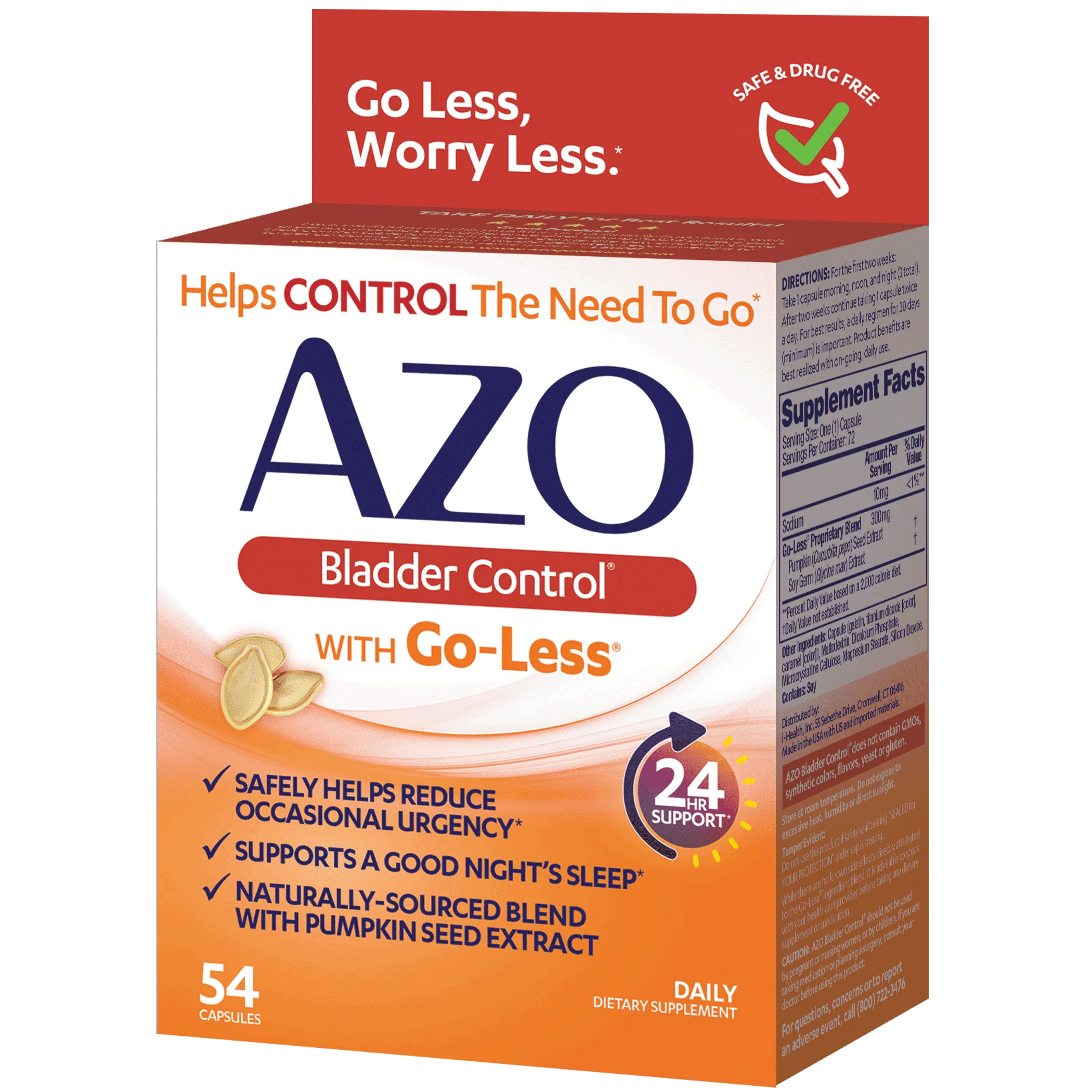 54 Count Bladder Control Supplement Capsules E829233