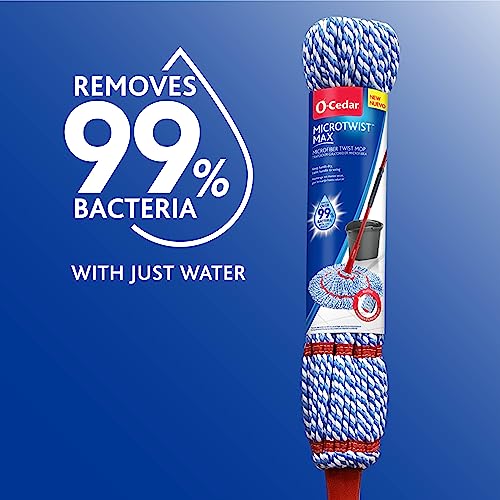 Microfiber Twist Mop with 2 Extra Refills, 18-Inch Mop Head X1160