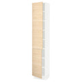 White High Cabinet with Shelves and 2 Doors N112668