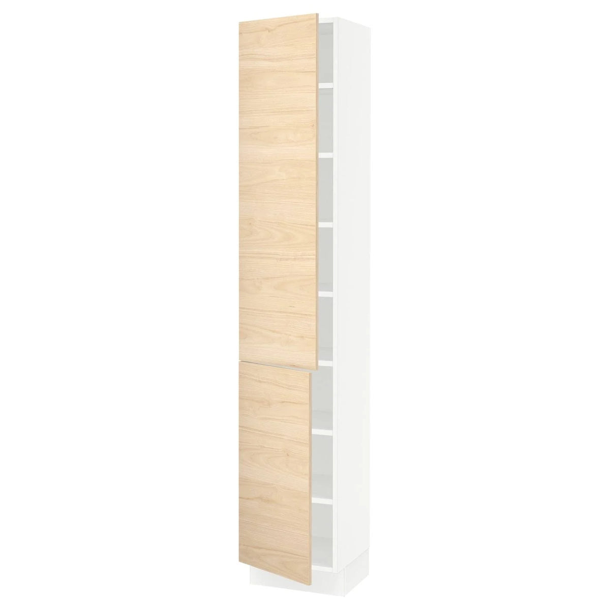 White High Cabinet with Shelves and 2 Doors N112668
