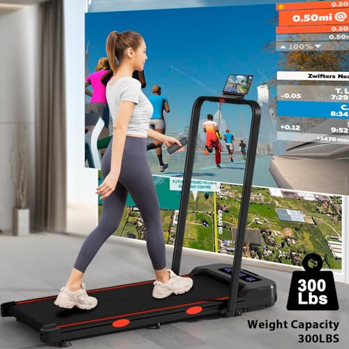 3 in 1 Walking Pad Treadmill with Handle Bar & Incline, 300 lb Capacity, 2.5HP O1347