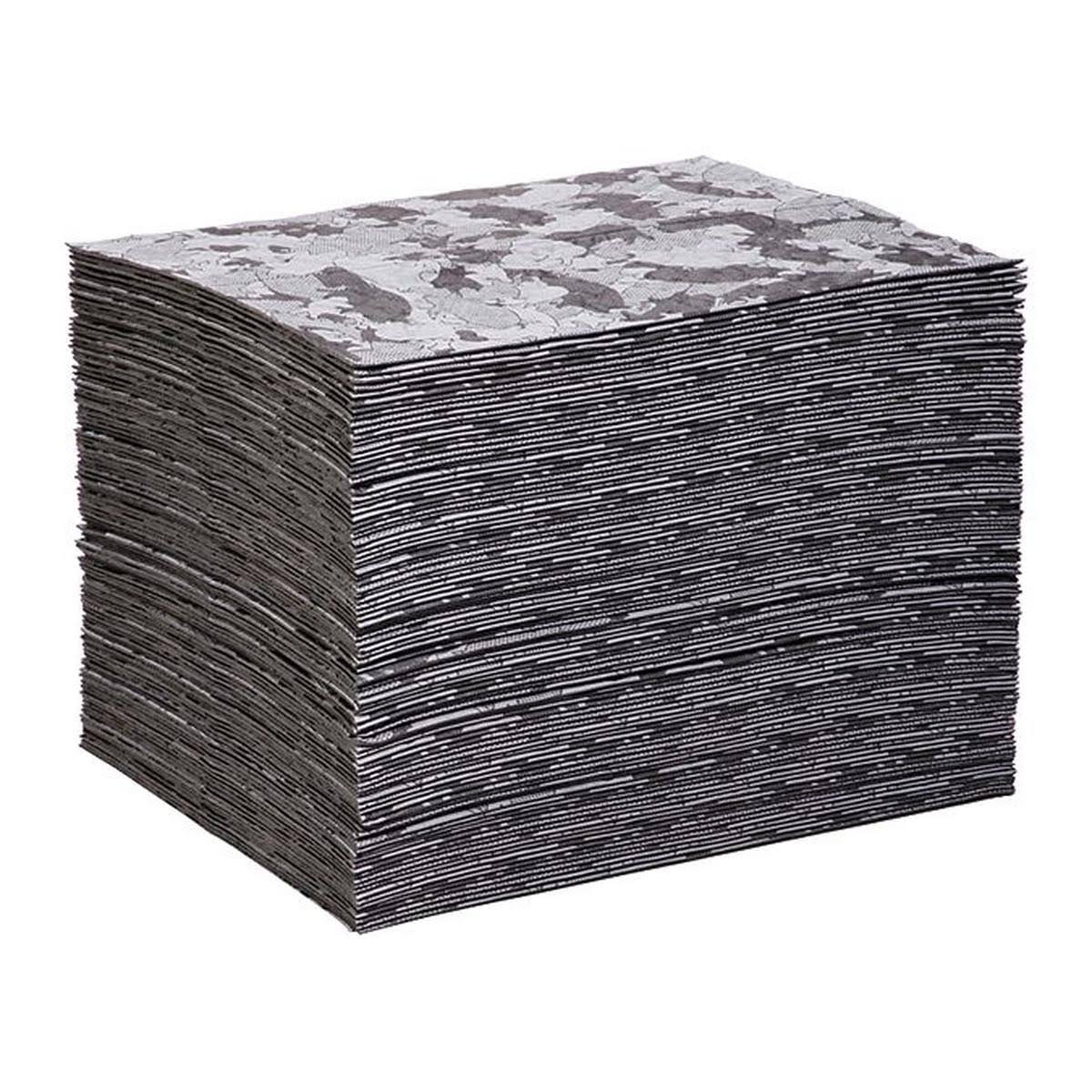 Absorbent Mat Pad, PK 100, Black/Gray, 20 in Q417854