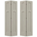 36 in. x 80 in. Desert Sand Painted Molded Composite MDF Bi-Fold Double Door S13772