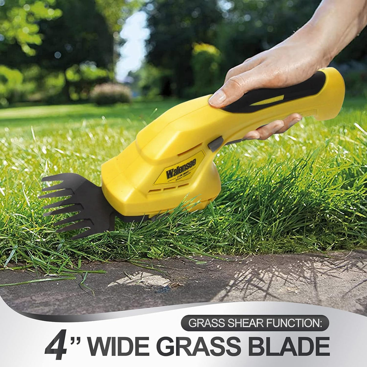 Cordless Grass Shear & Hedge Trimmer 2 in 1 Handheld Rechargeable Battery Included Pack of 2 G988
