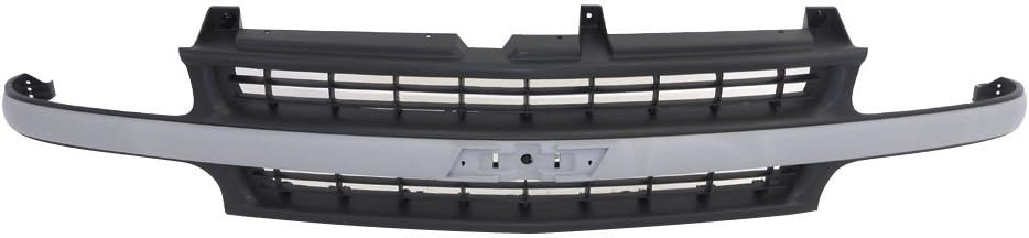 Silver Grille Grill for 1999-2002 Silverado 1500 Pickup Truck B127600