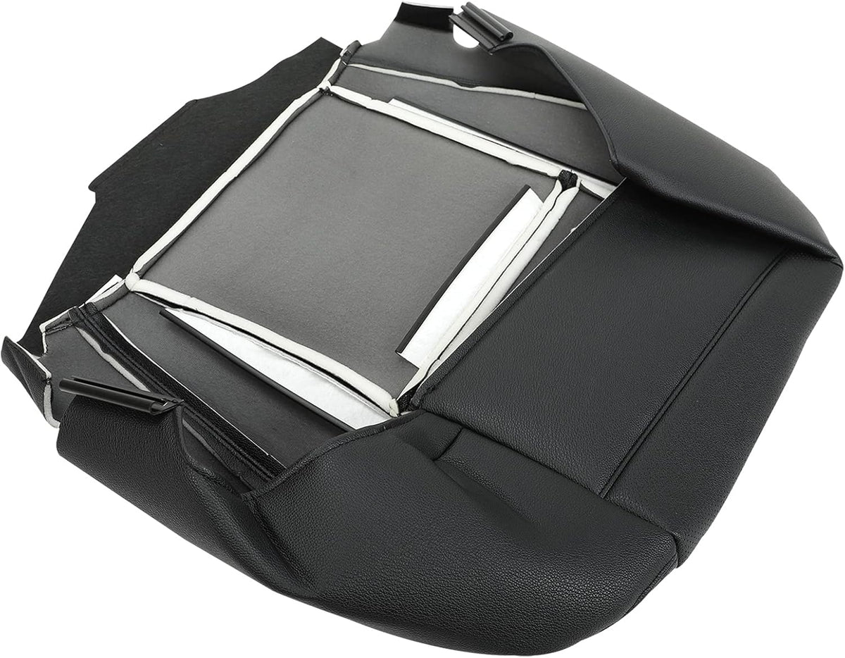 Black Leather Driver Bottom Seat Cover K5195